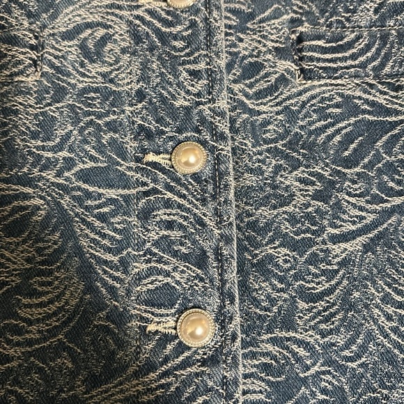 Avec Les Filles Denim Mini Skirt - Picture 7 of 9